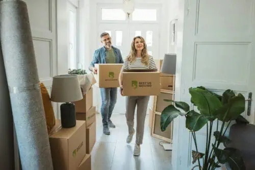 couple moving in home