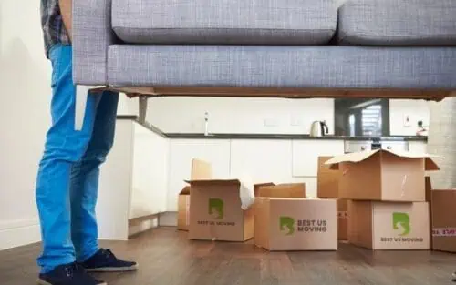 residential moving company couch