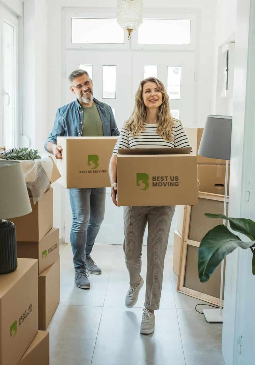 couple moving in home