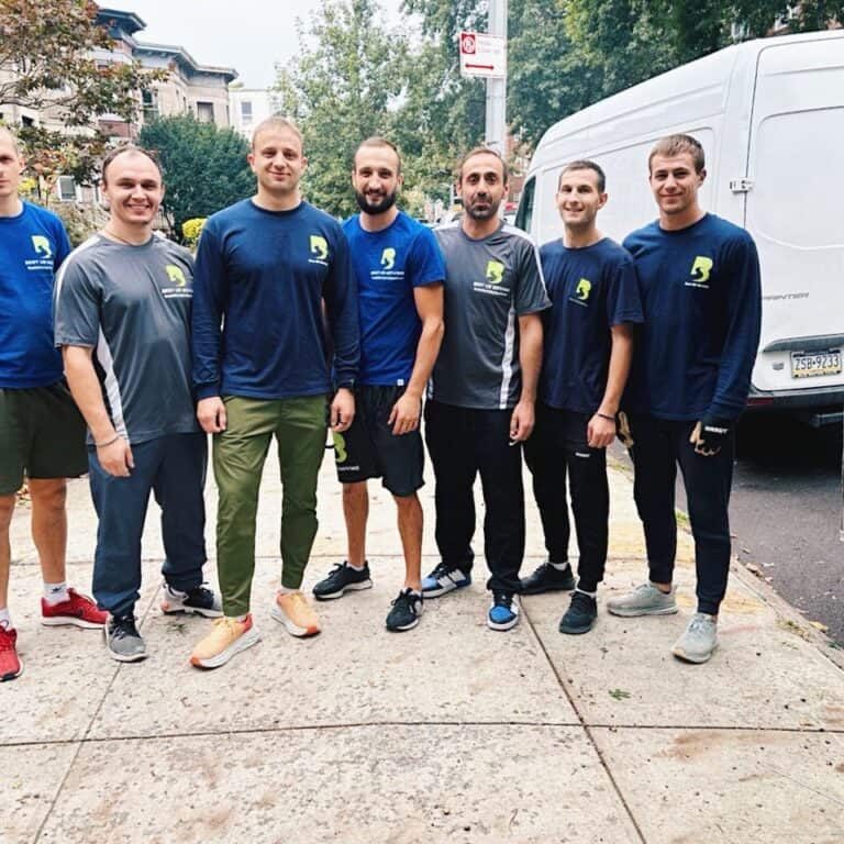 professional moving company team